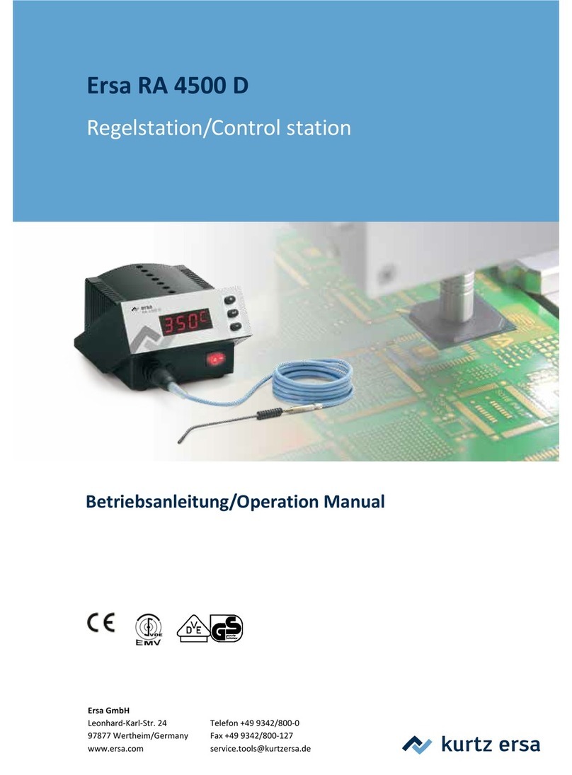 ersa RA 4500 D Operation manual