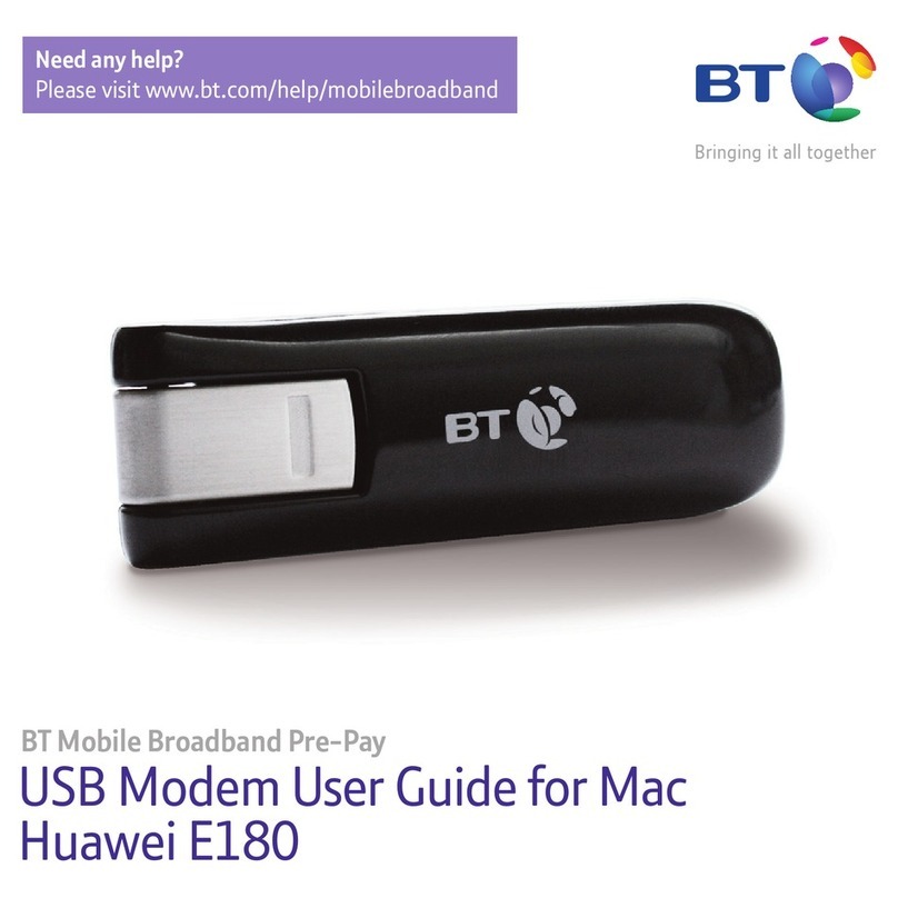 BT Huawei E180 User manual