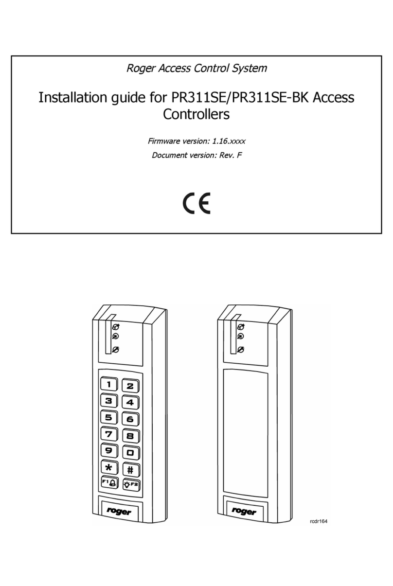 Roger PR311SE User manual