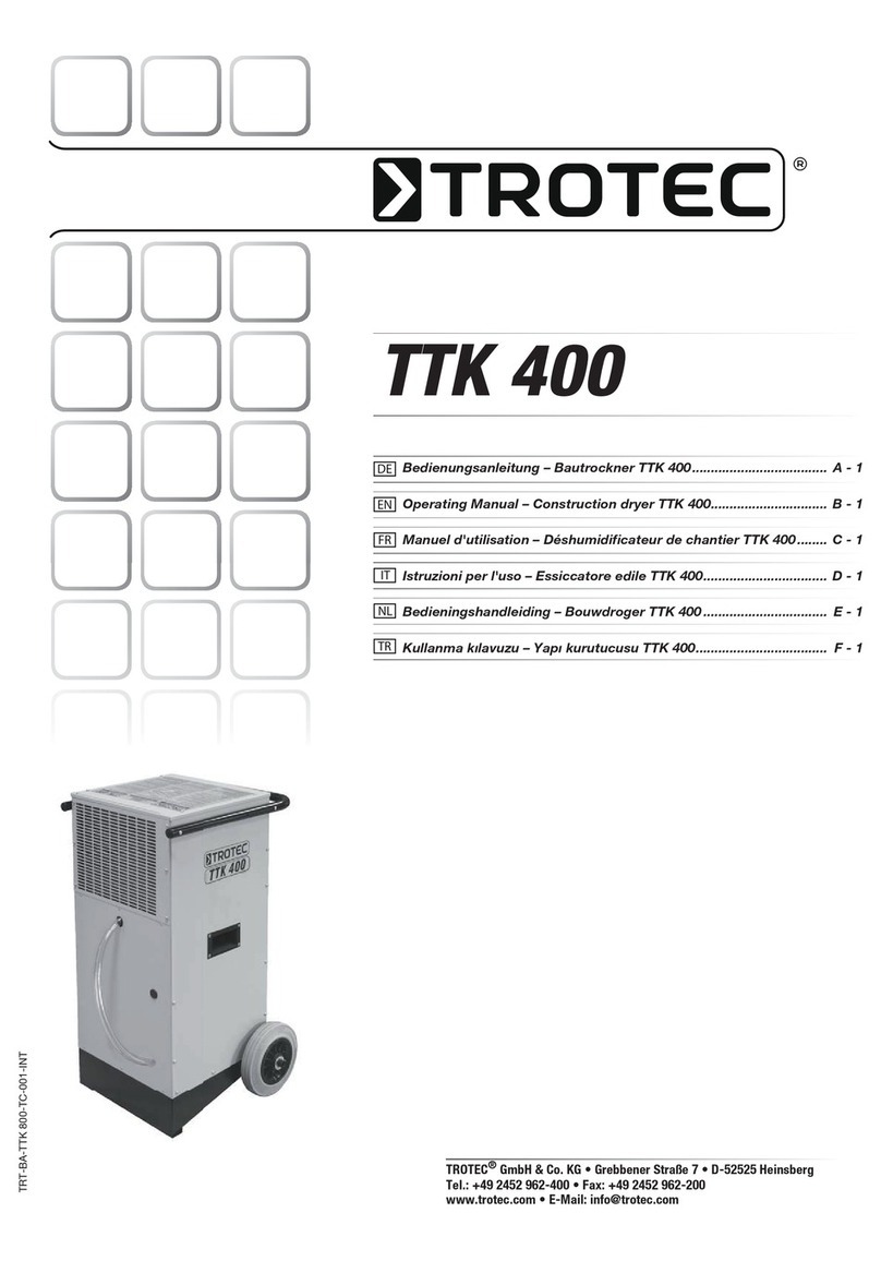 Trotec TTK 400 operating manual
