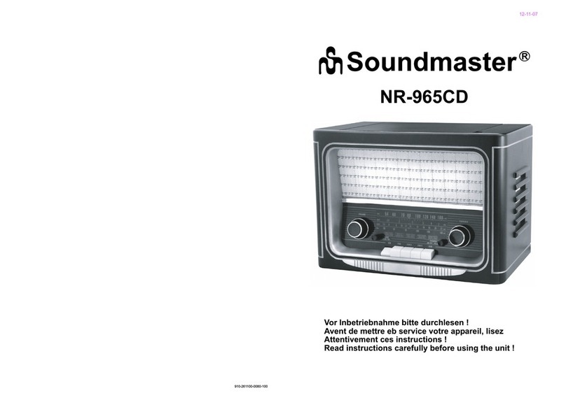 SOUNDMASTER NR-965CD User manual