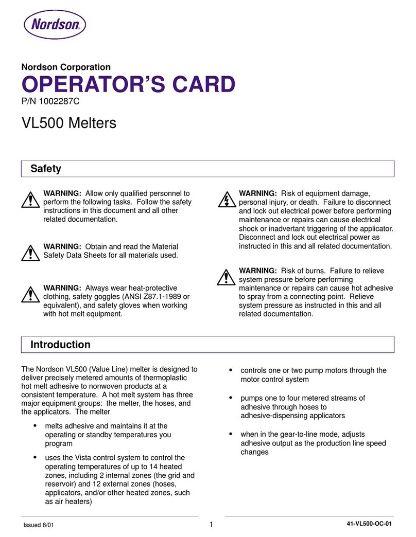 Nordson VL500 Parts list manual