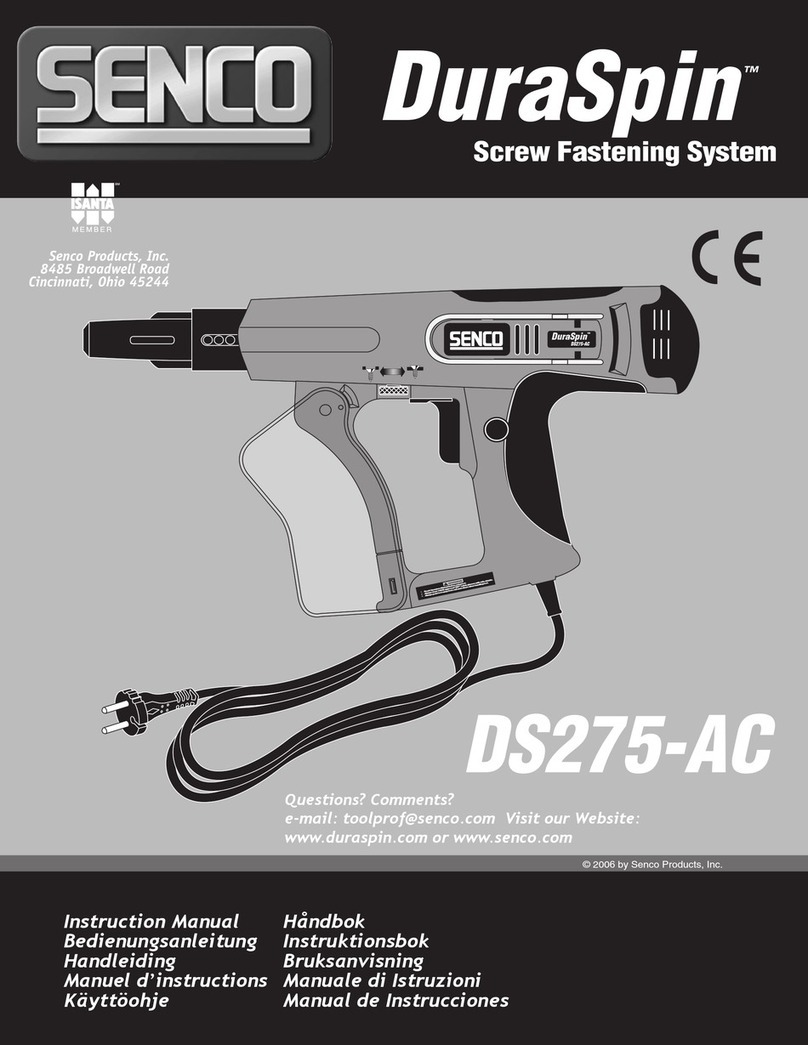 Senco Duraspin DS275-AC User manual