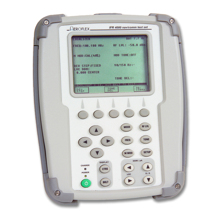 Aeroflex IFR 4000 Operation manual