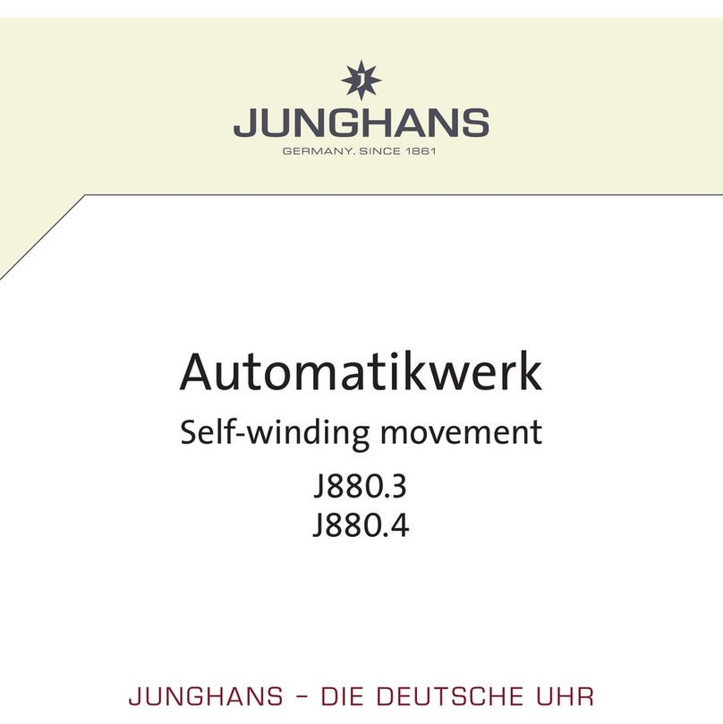 Junghans J880.3 user manual