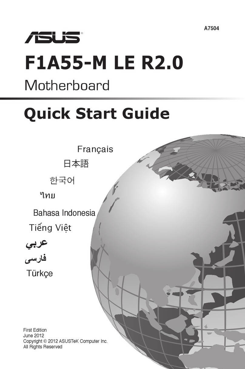 Asus F1A55-M LE R2.0 quick start guide