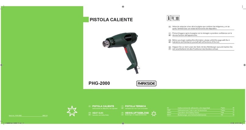 Parkside PHG-2000 User manual
