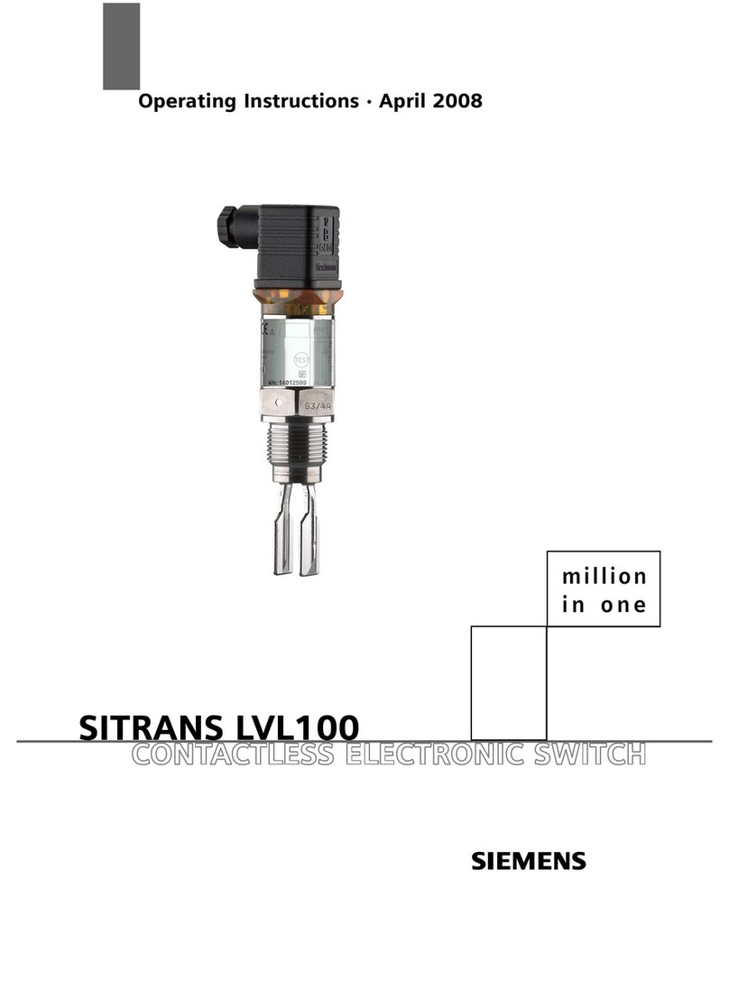 Siemens SITRANS LVL100 operating instructions