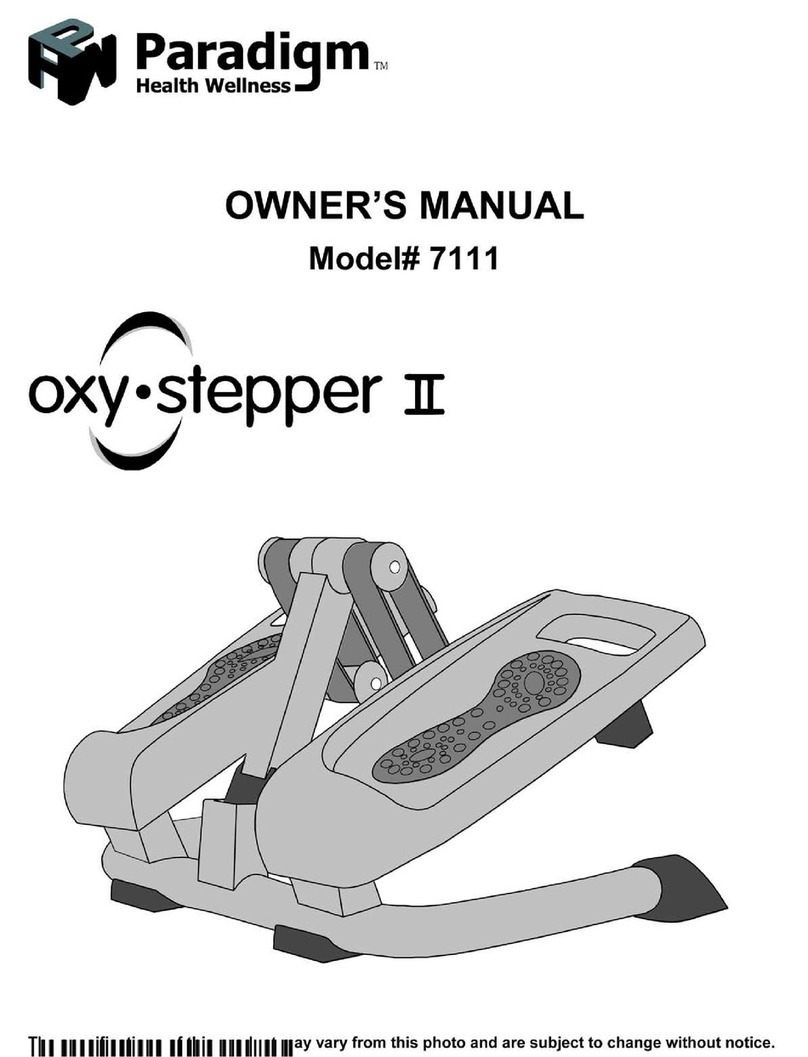 Paradigm Health & Wellness Oxy-Stepper II owner's manual