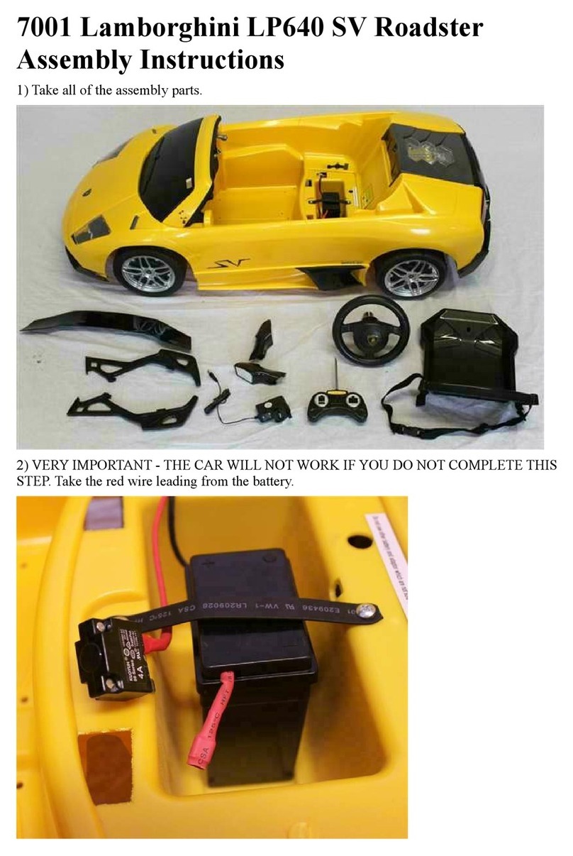 Ride On Cars 7001 Assembly instructions