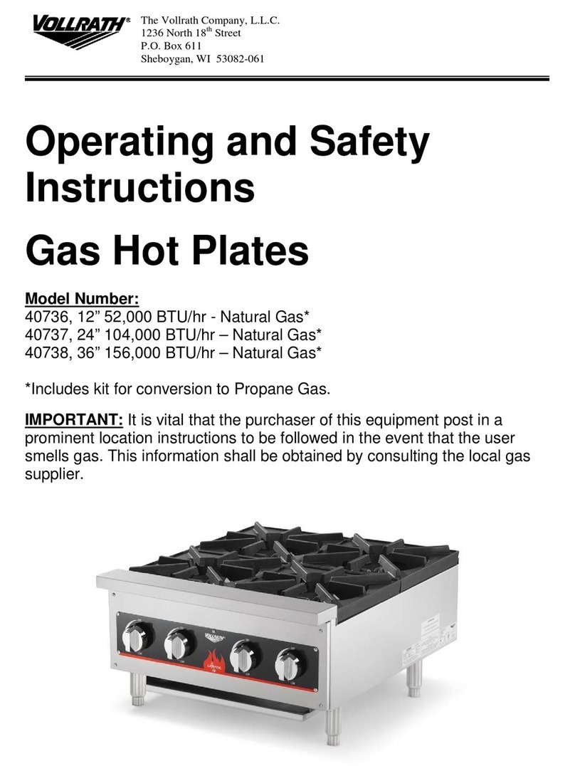 Vollrath Cayenne 40736 Quick guide