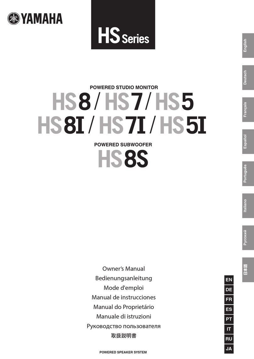 Yamaha HS series owner's manual