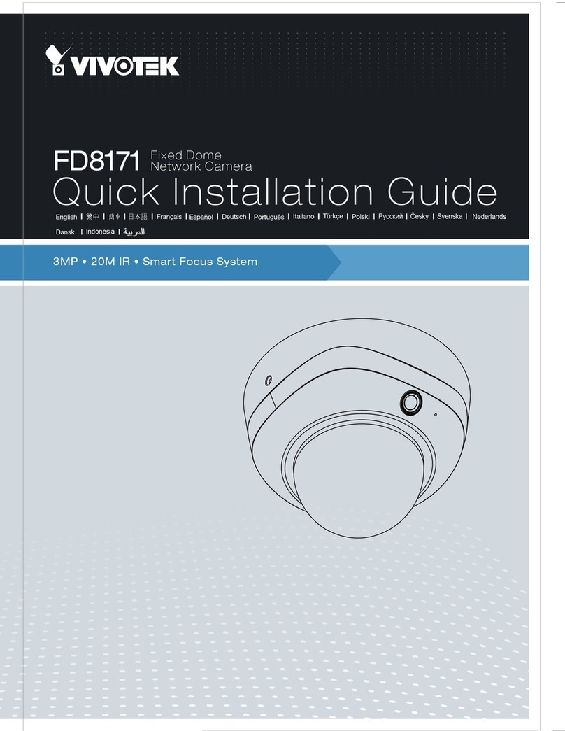 Vivotek FD8171 Quick installation guide
