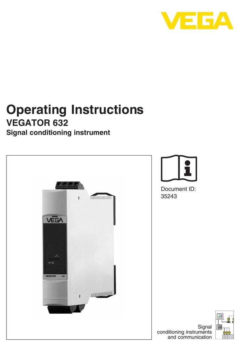 Vega VEGATOR 632 operating instructions