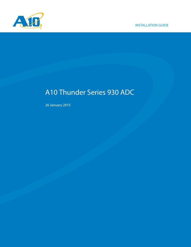 A10 Thunder series 930 installation guide