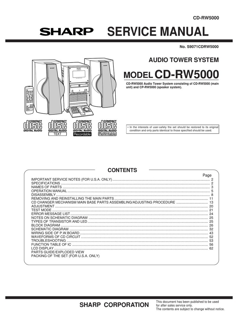 Sharp CD-RW5000 User manual