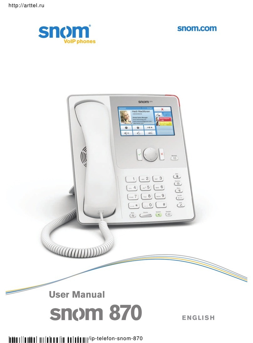 Snom 870 User manual