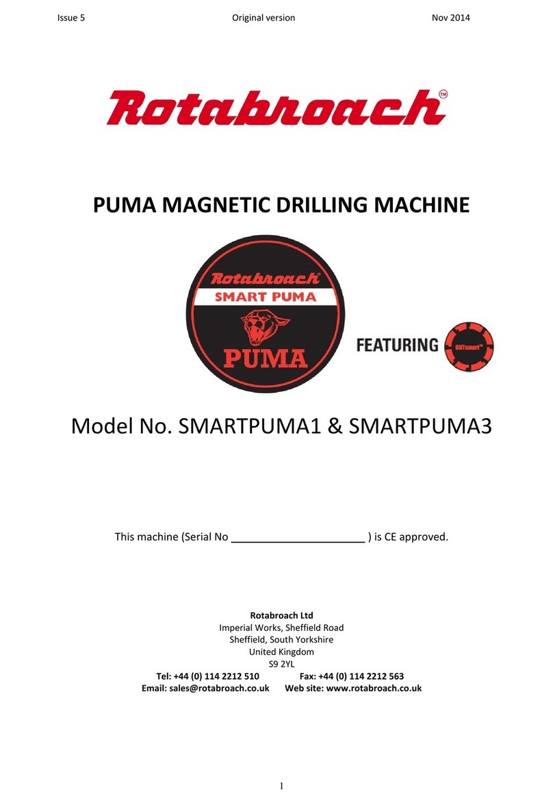 Rotabroach SMARTPUMA1 Operation instructions