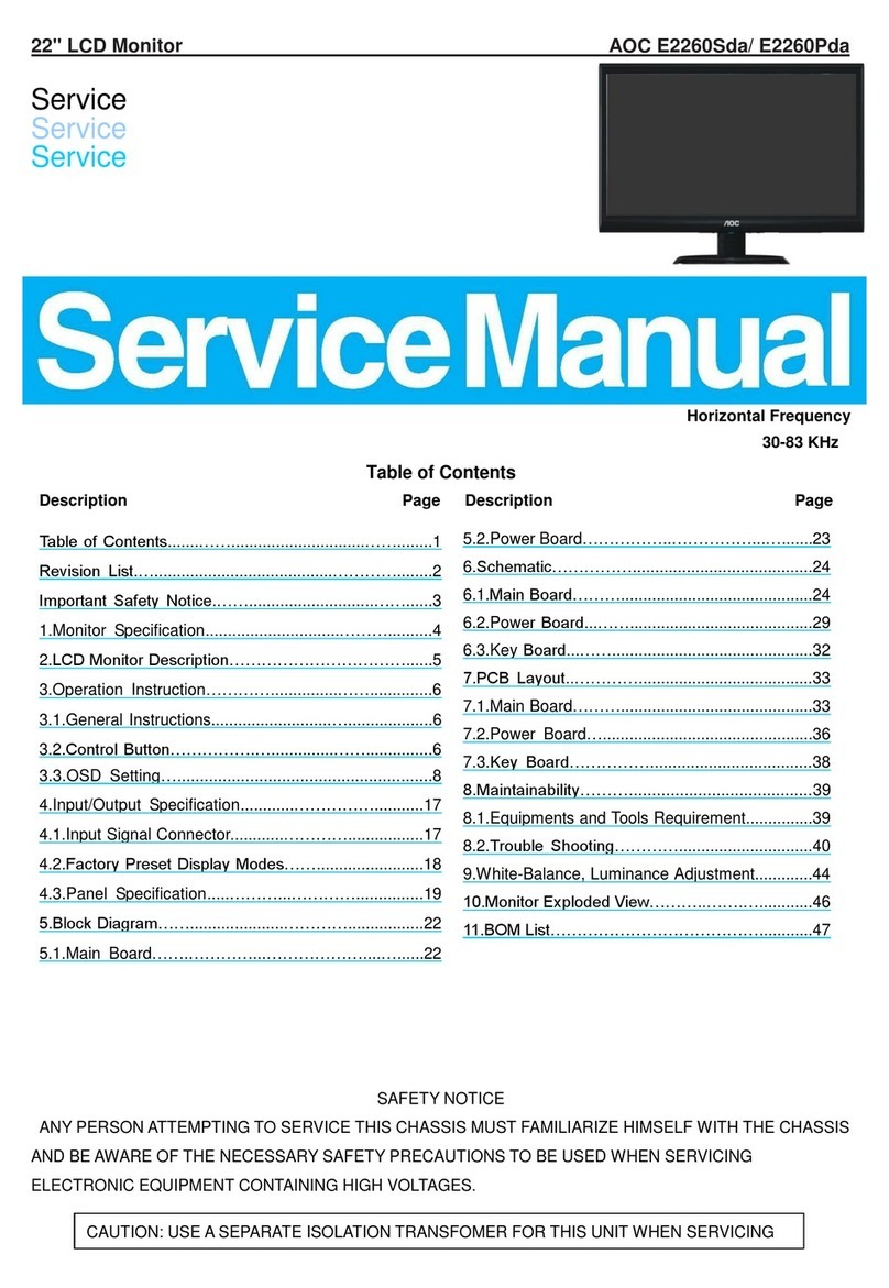 AOC E2260Sda User manual