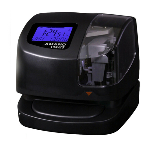 Amano PIX-25 Installation and operation guide