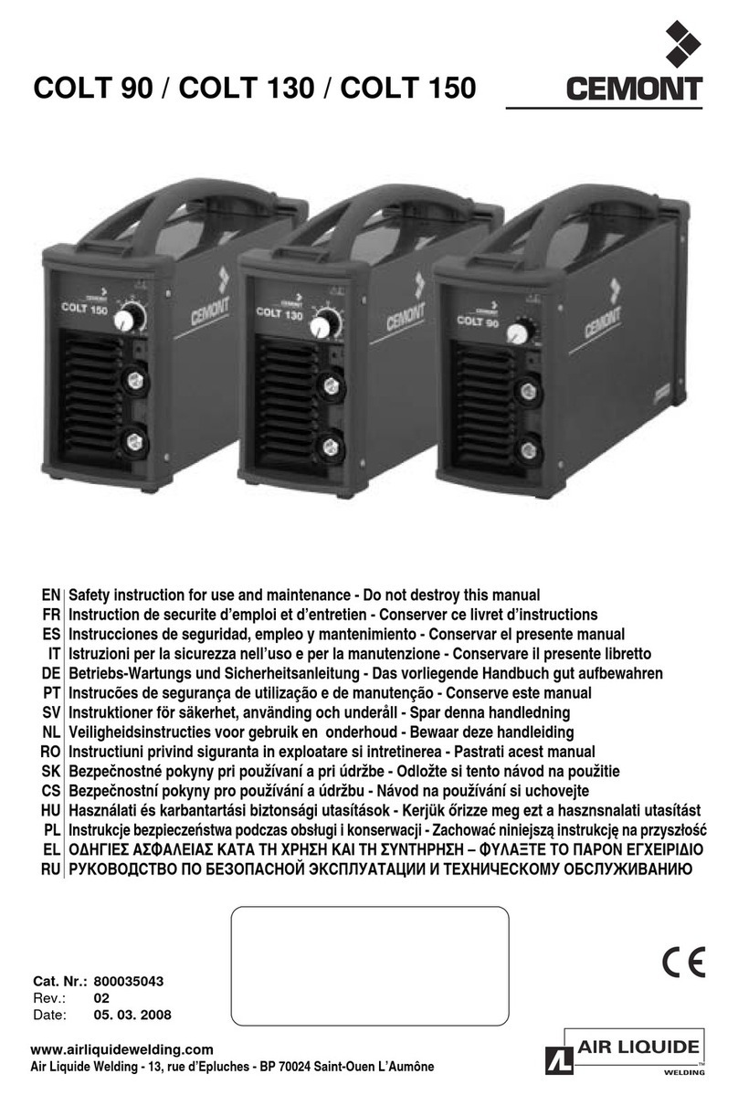 CEMONT COLT 90 Safety instruction for use and maintenance