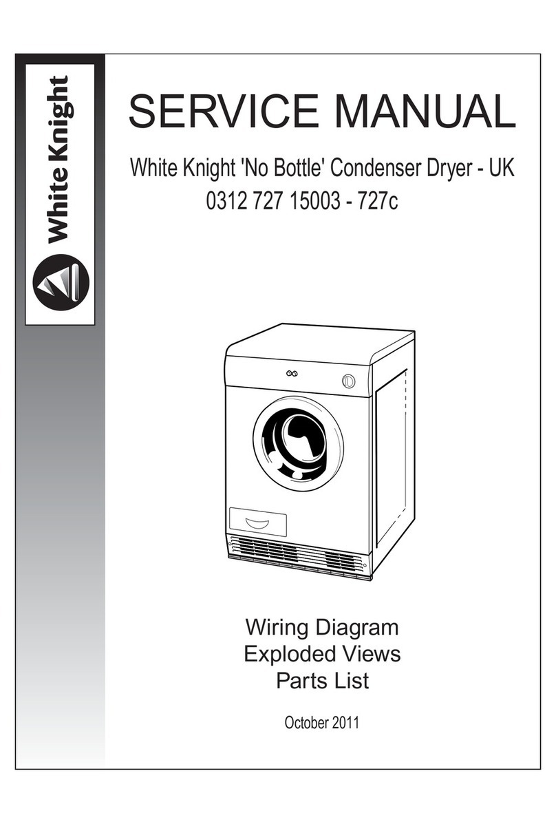 White Knight 0312 727 15003 - 727c Service manual
