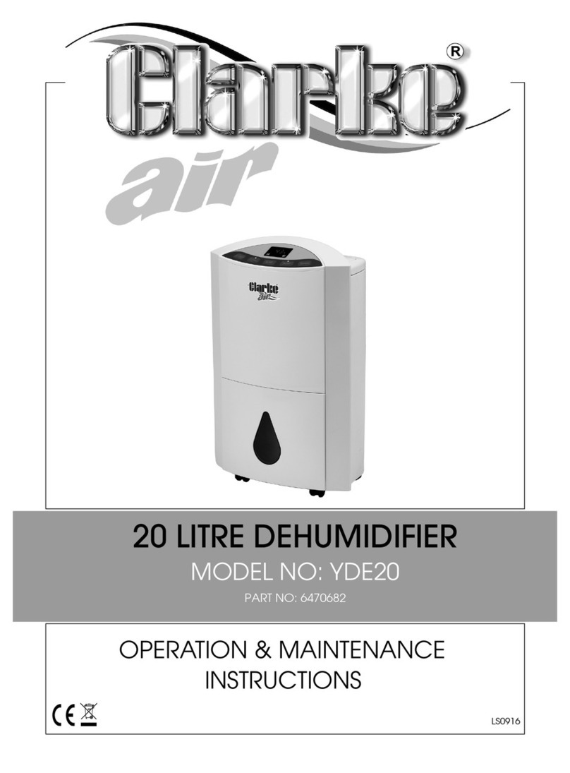 Clarke YDE20 Operation & maintenance manual