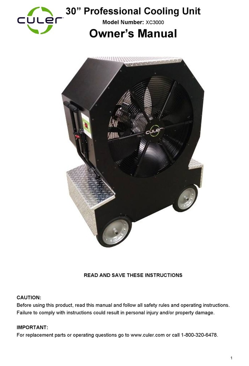 Culer XC3000 owner's manual