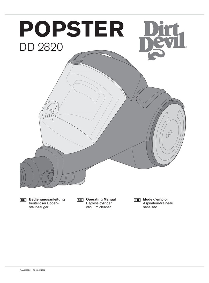 Dirt Devil popster DD 2820 User manual
