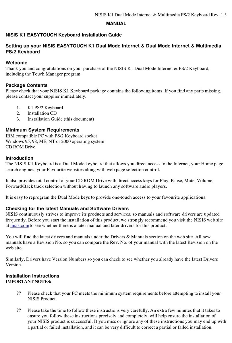 Nisis Easytouch K1 installation guide