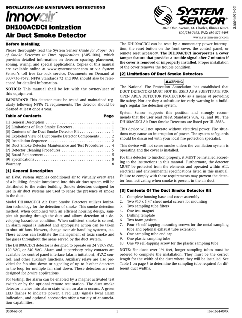 innovair DH100ACDCI Installation and maintenance instructions