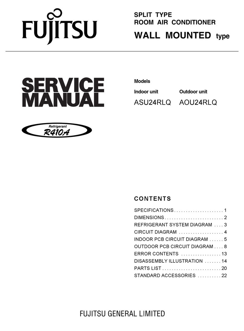 Fujitsu Inverter Halcyon ASU24RLQ Service manual