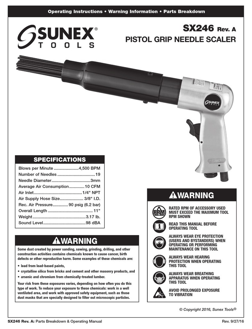Sunex Tools SX246 operating instructions