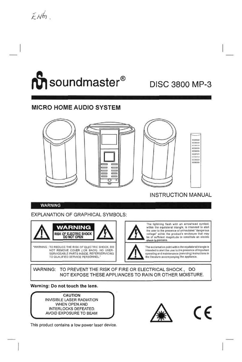 SOUNDMASTER DISC 3800 MP-3 User manual
