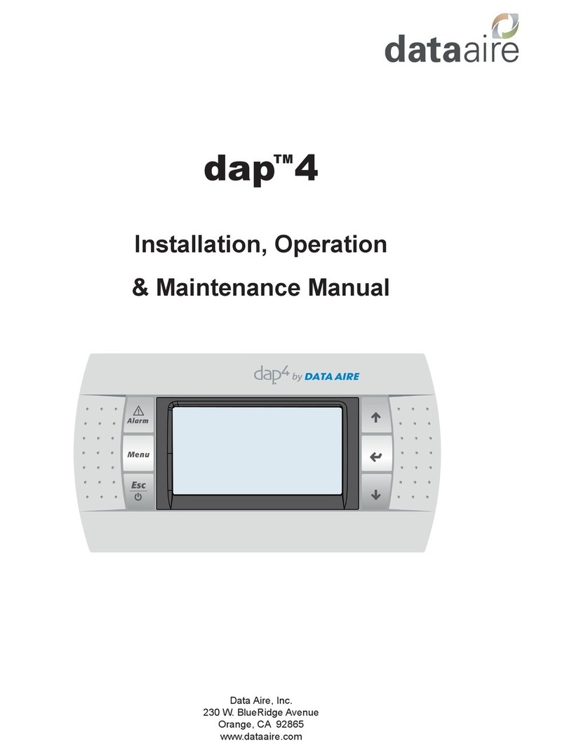 Data Aire dap4 touch Installation, operation & maintenance manual
