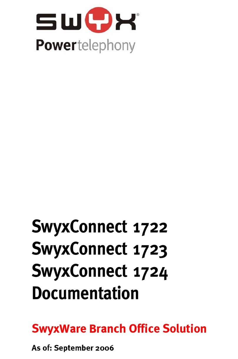 Swyx SwyxConnect 1722 User manual