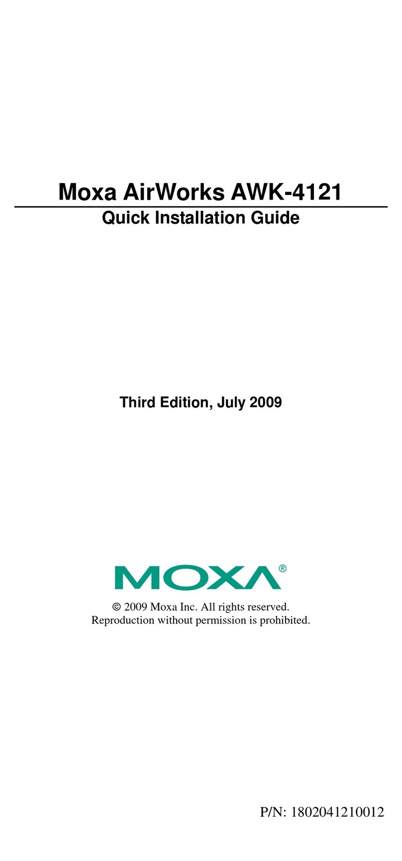 Moxa Technologies AWK-4121 User manual Moxa Technologies AWK-4121 User manual