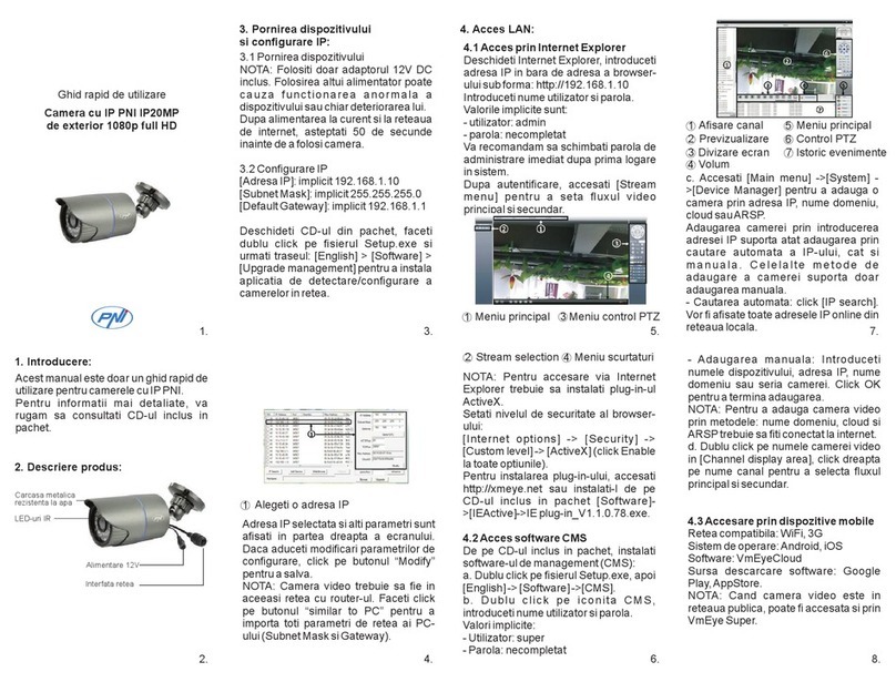 PNI IP20MP Manual instructions