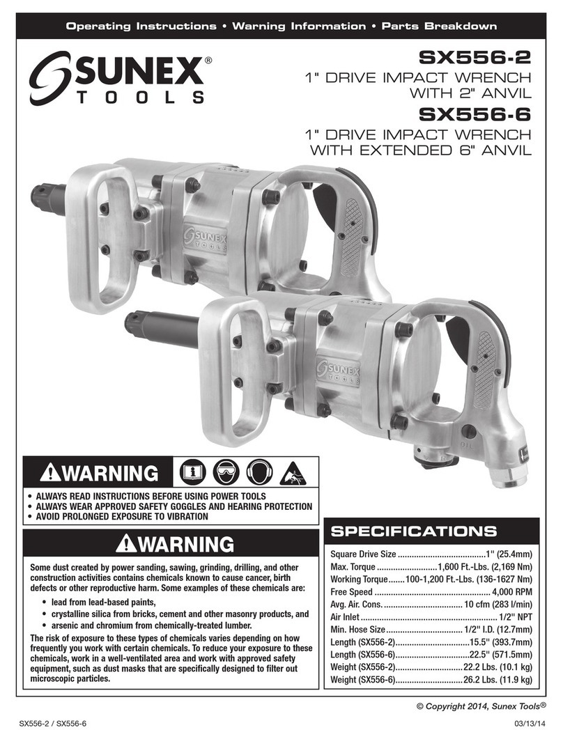 Sunex Tools SX556-6 operating instructions