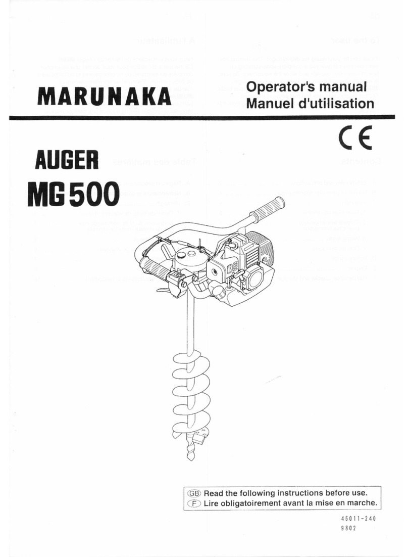 Marunaka MG500 Operator's manual