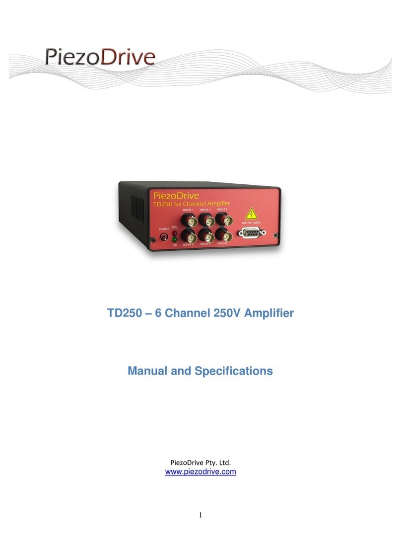 PiezoDrive TD250 manual