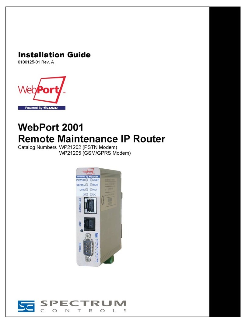 WEBPORT WP21205 User manual