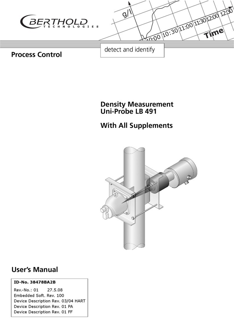 Berthold Uni-Probe LB 491 user manual