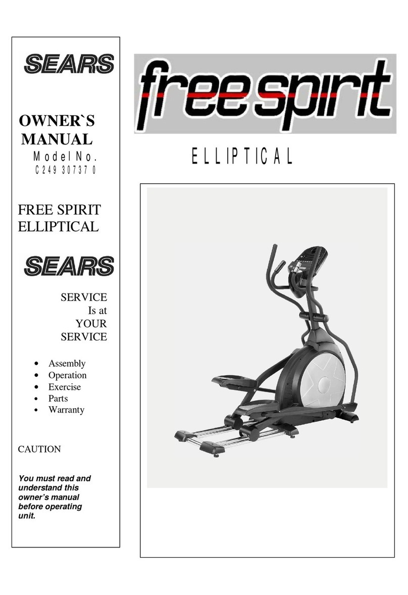 Sears FREE SPIRIT C249 30737 0 owner's manual