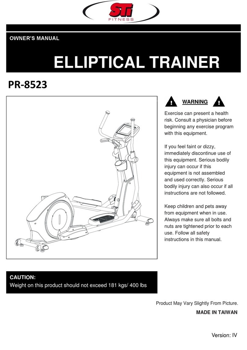 STI FITNESS PR-8523 owner's manual