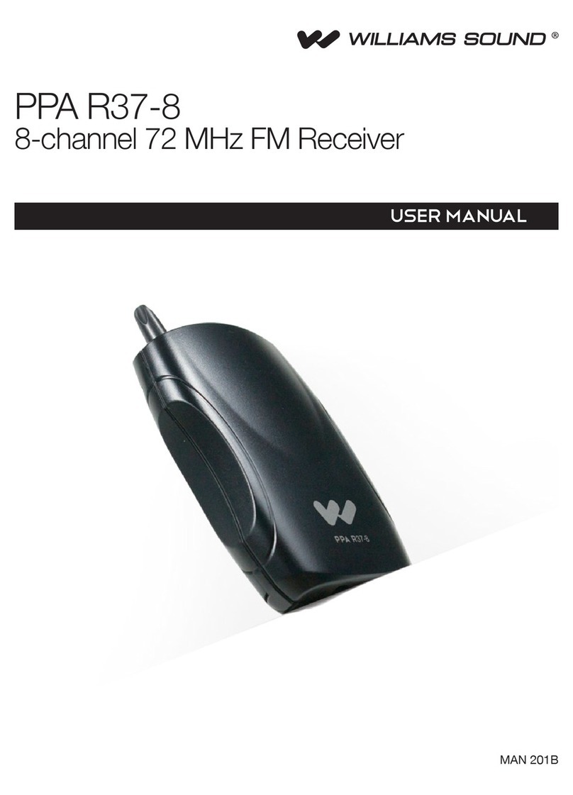 WILLAMS SOUND PPA R37-8 user manual