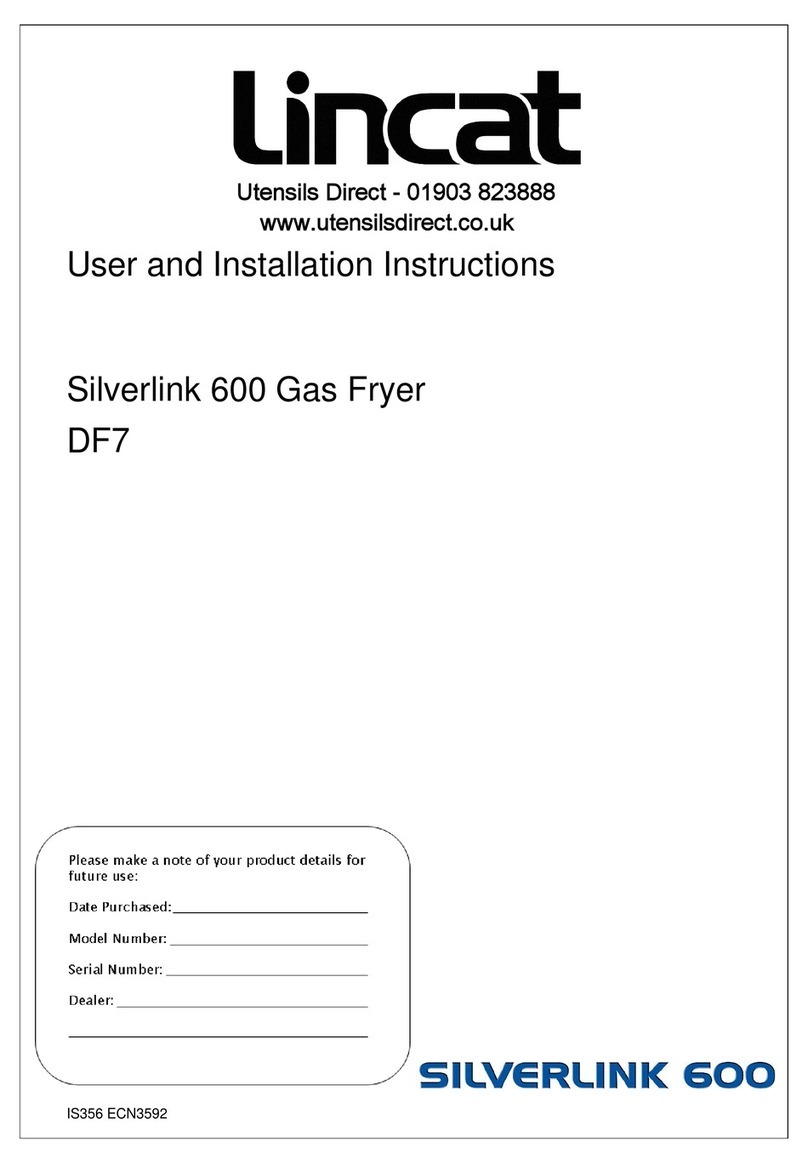 Lincat Silverlink 600 DF7 User and installation instructions