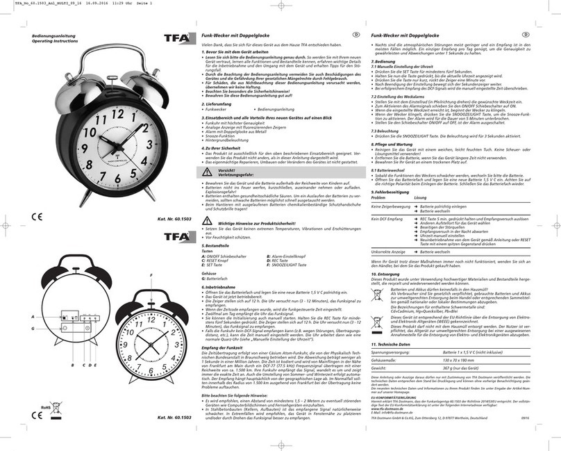 TFA 60.1503 operating instructions