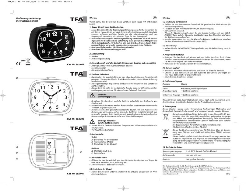 TFA 60.1017 User manual