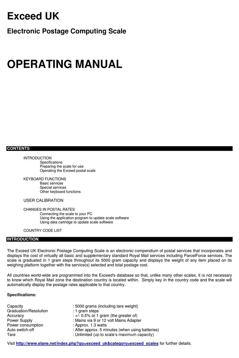 Elane Exceed UK User manual